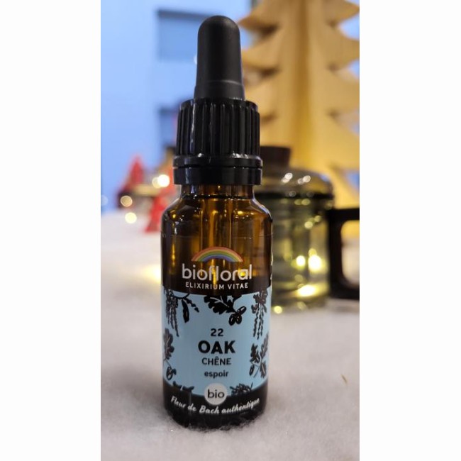 OAK Chêne N° 22 -Biofloral Fleur de Bach-10 ml bio demeter