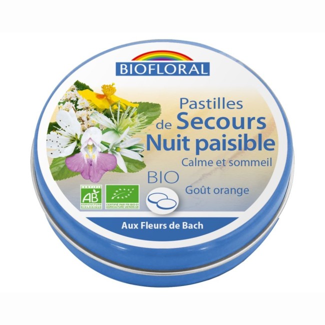 Pastilles de Secours  Nuit paisible BIO - 50g
