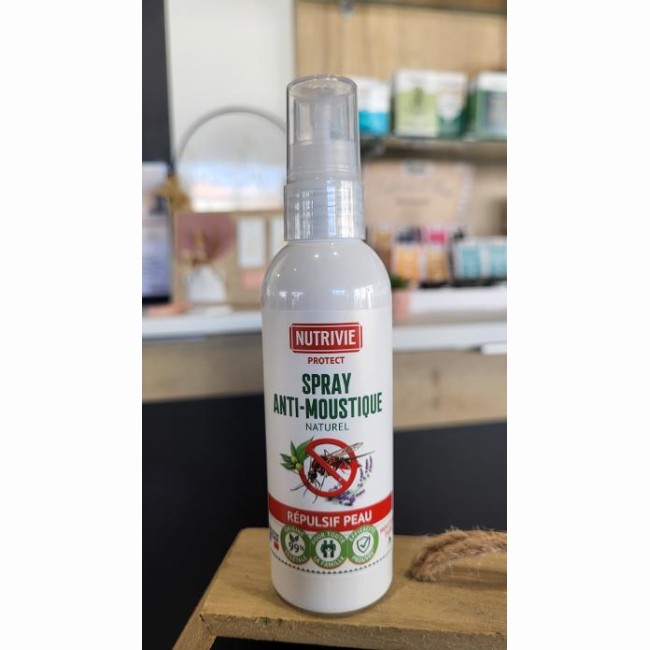 Spray Anti-Moustique Naturel - Pour toute la famille- Nutrivie - 100 ml