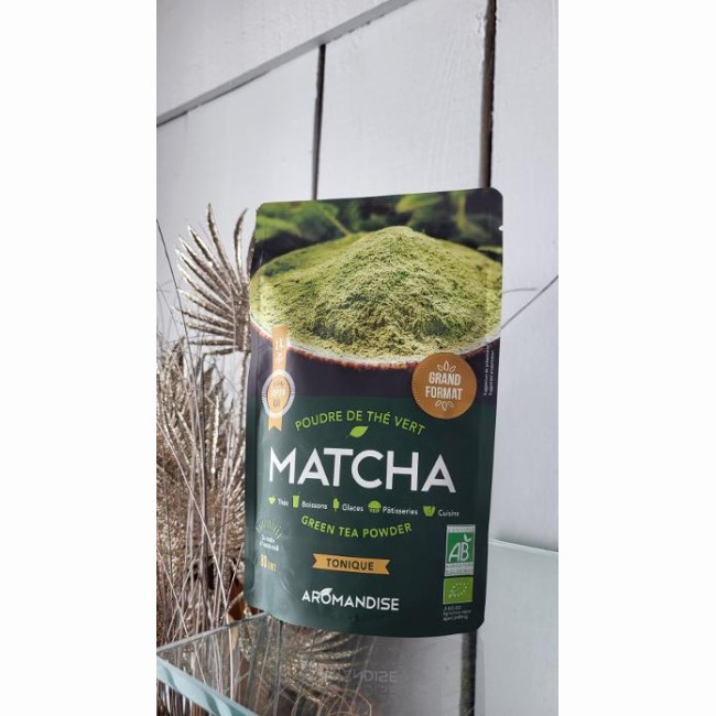 Thé MATCHA poudre thé Japonais- Aromandise -80 gr