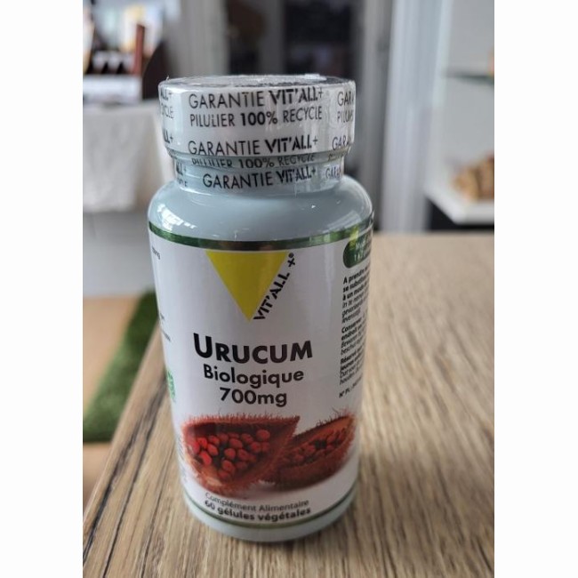 Urucum Bio 700 mg par gélules - Vit'all + - 60 gélules 