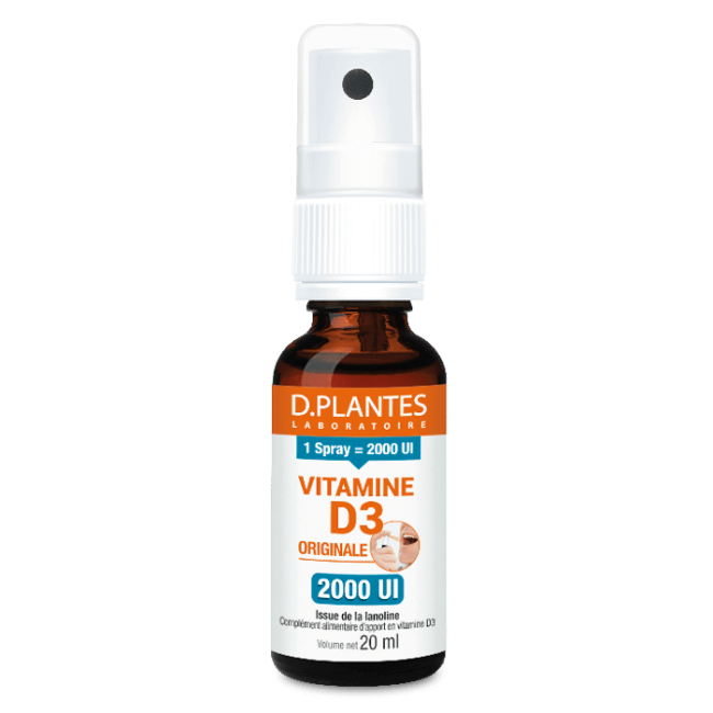 Vitamine D3 originale 2000 UI spray - D.Plantes - 20 ml